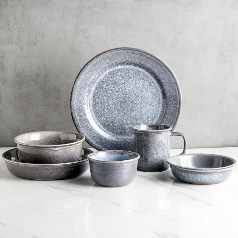 Slate Ceramic Porcelain Dinnerware