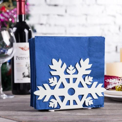 Snowflake Cutout Design Napkin Holder