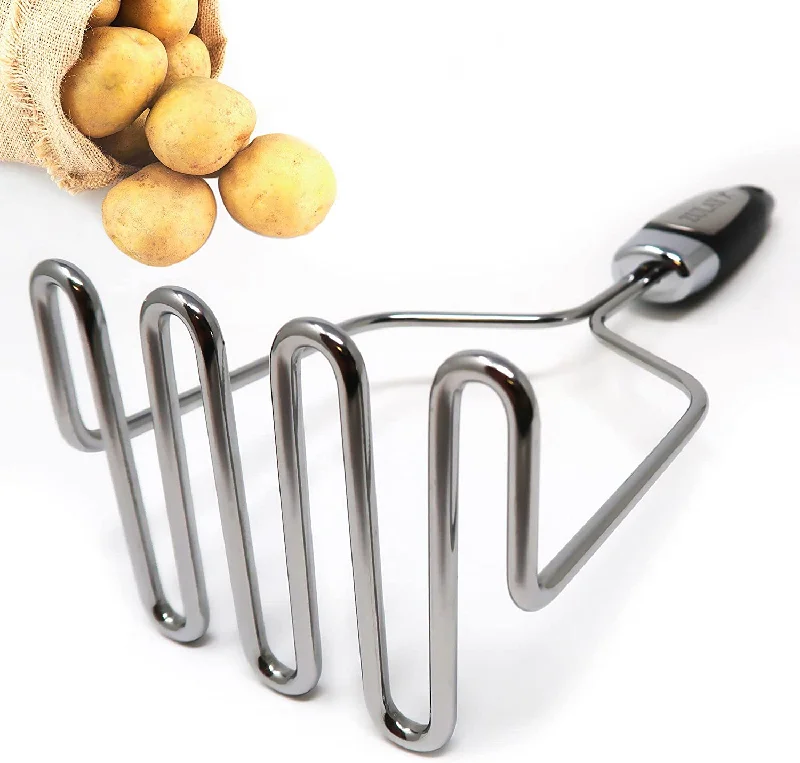 Stainless Steel Masher Hand Tool and Potato Smasher Metal Wire Utensil