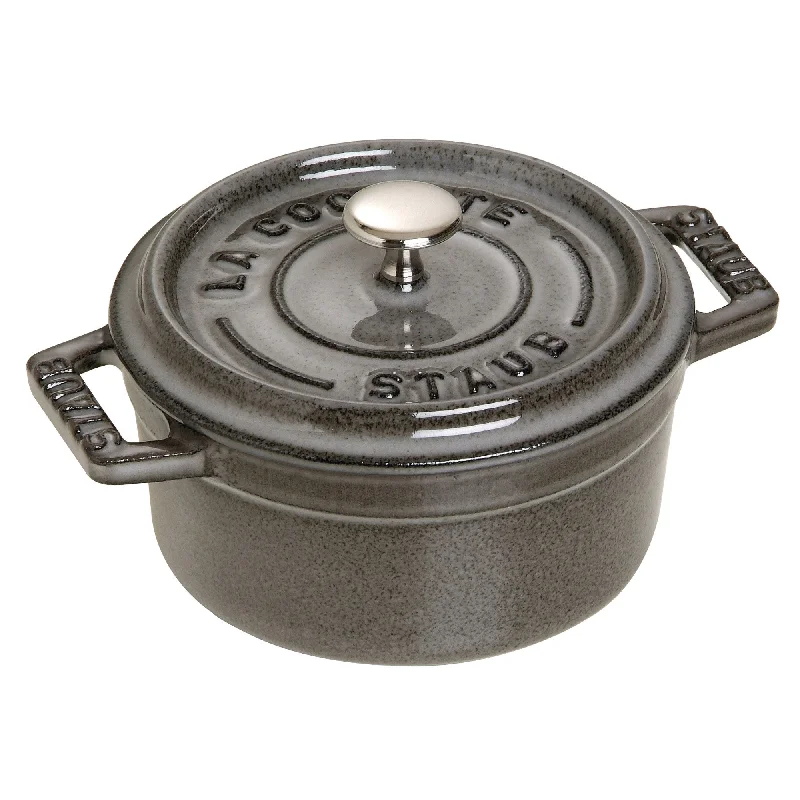 Staub Cast Iron 0.25-qt Mini Round Cocotte