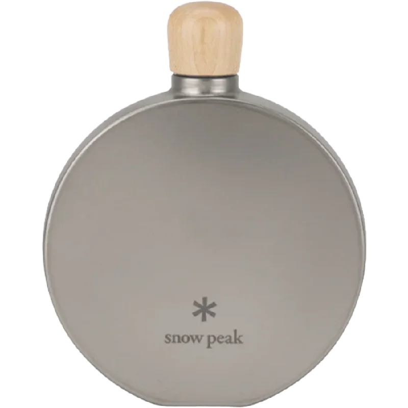 Round Titanium 5 oz Flask