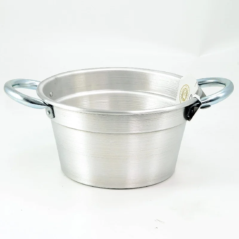 Vitantonio 61 Qt Italian Caldia Pot with Handle & Lid, Aluminum