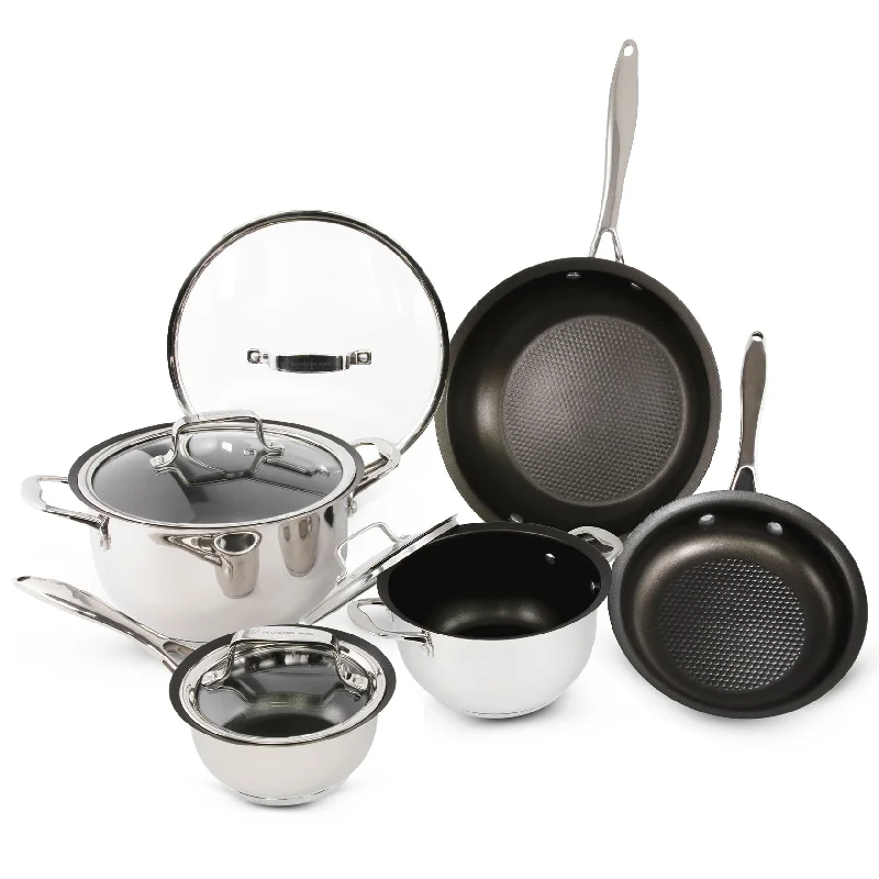 Wolfgang Puck 9-Piece Stainless Steel Cookware Set