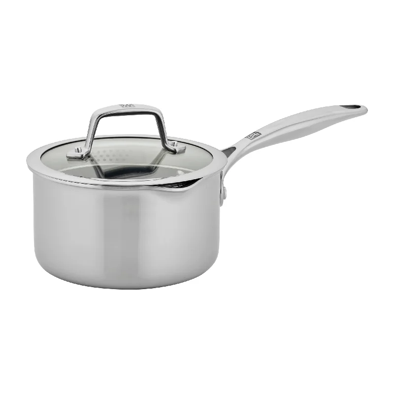 ZWILLING Energy Plus 2-qt Stainless Steel Ceramic Nonstick Tall Saucepan