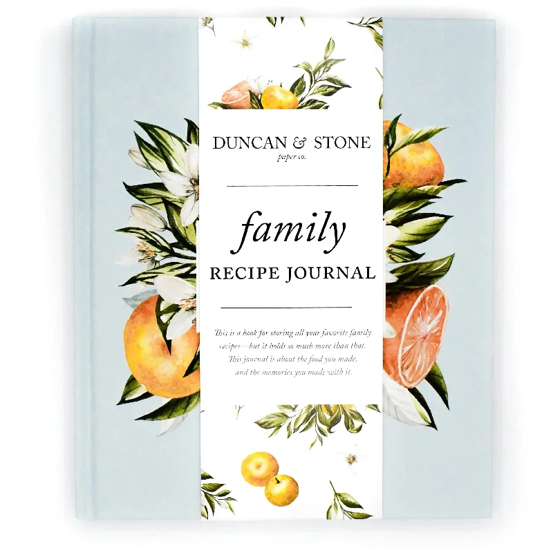 Family Recipe Book & Keepsake Journal | Blank Cookbook